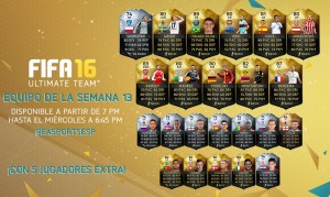 FIFA 16 Ultimate Team Semana 13