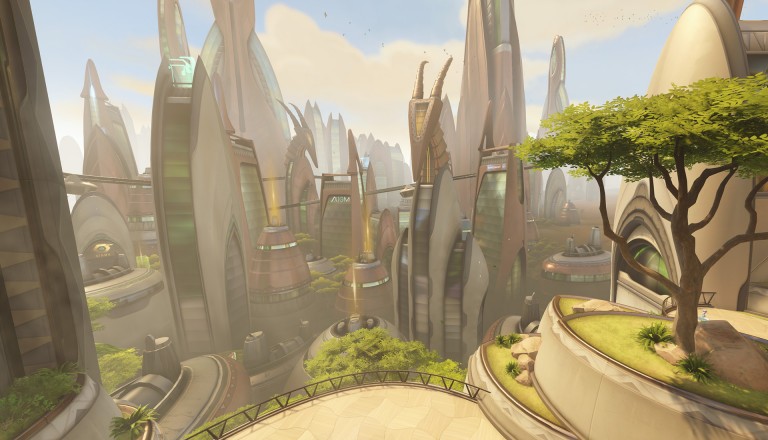 En este mapa híbrido tendremos buenas dosis de team fighter en Overwatch.