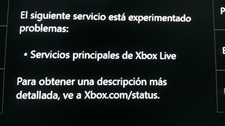 Problemas en Xbox Live 5 el de marzo de 2016