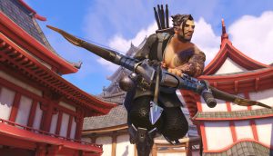 Así es Hanzo en Overwatch.