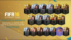 FIFA 16 Ultimate Team Semana 41.