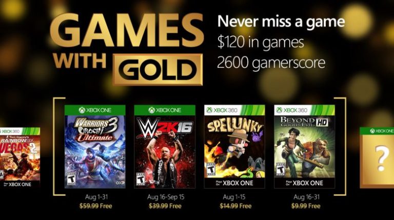 Estos son los flamantes Games with Gold de agosto.