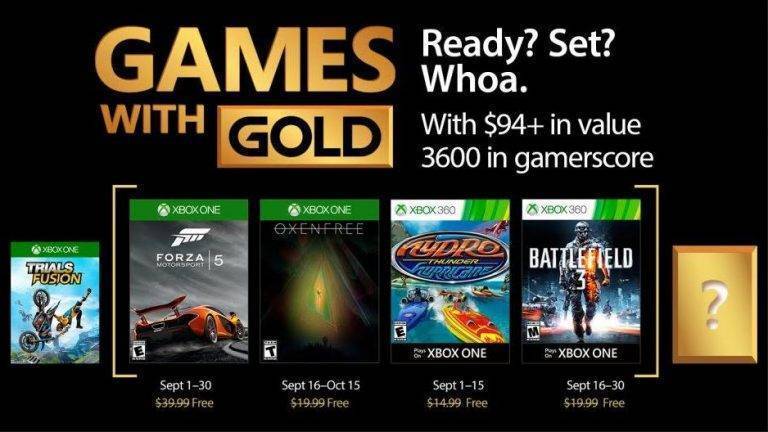 Microsoft nos descubre la colección de Games with Gold de septiembre 2017.
