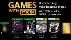 Microsoft nos descubre la colección de Games with Gold de octubre 2017.