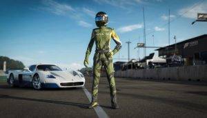 Así es el "Halo Driver Gear", uno de los trajes Halo en Forza Motorsport 7.