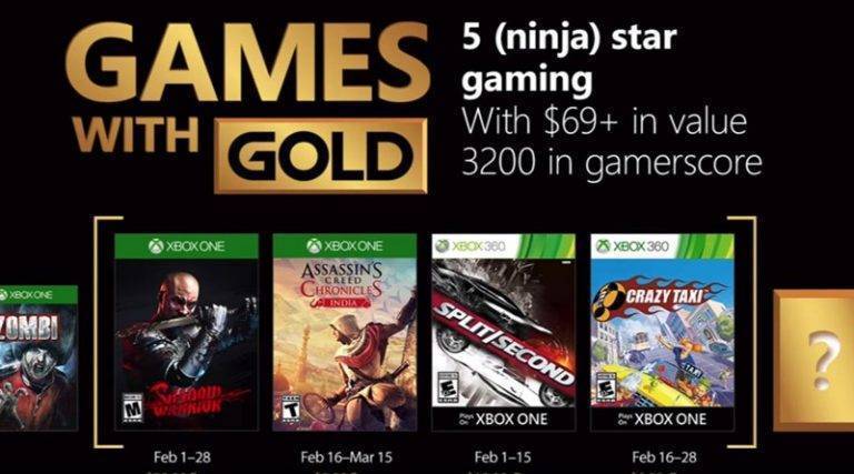 Microsoft nos descubre la colección de Games with Gold de febrero 2018.