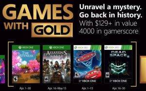Microsoft nos descubre la colección de Games with Gold de abril 2018.