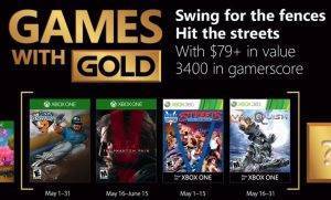 Microsoft nos descubre la colección de Games with Gold de mayo 2018.