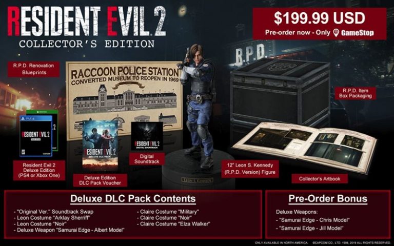 Capcom presenta la edición coleccionista de Resident Evil 2.