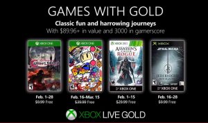 Microsoft nos descubre la colección de Games with Gold de febrero 2019.