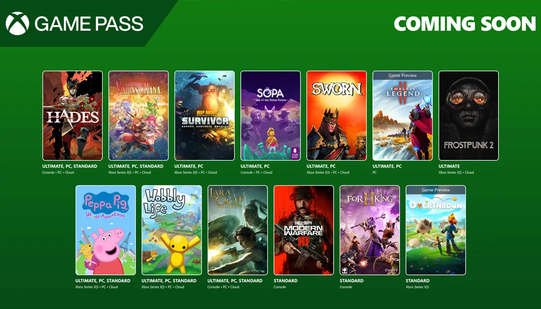 Game Pass septiembre 2025 arranca fuerte juegos Más