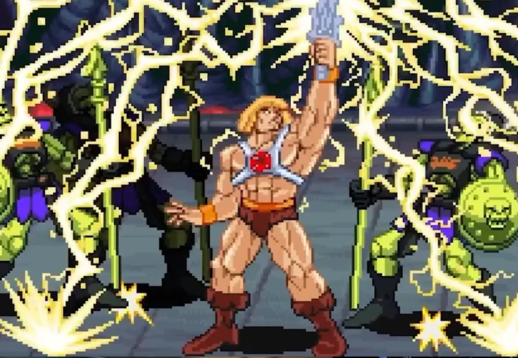 he-man masters del universo beat'em up pixelart indie fecha de salida