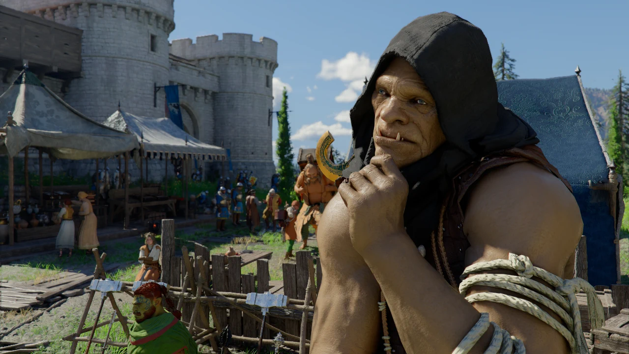 La base en las Afueras de Hernand en Crimson Desert AMD en Radeon RX 9070