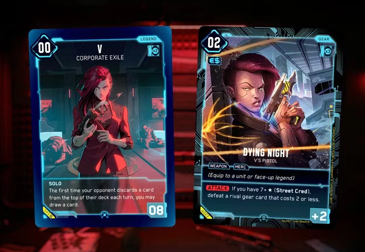 El TCG de Cyberpunk 2077 rompe récords en Kickstarter