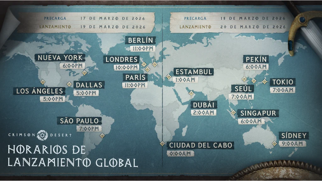 Mapa FAQ de Crimson Desert Mapa del mundo y horarios