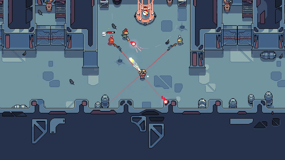 chickenauts analisis indie roguelite roguelike shooter twin stick acción