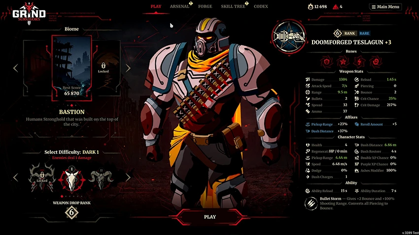 Grind Survivors un roguelite brillante atrapado en su propio bucle 1