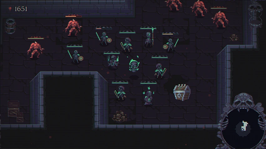 Skull Horde apuesta por la estrategia en un roguelike distinto 1