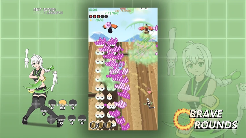 Brave Rounds, vertiginoso bullet hell