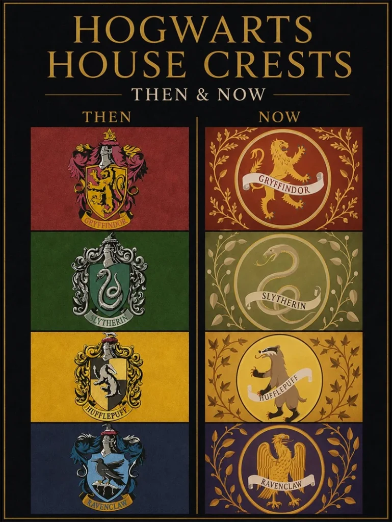 HBO cambia los escudos de Hogwarts
