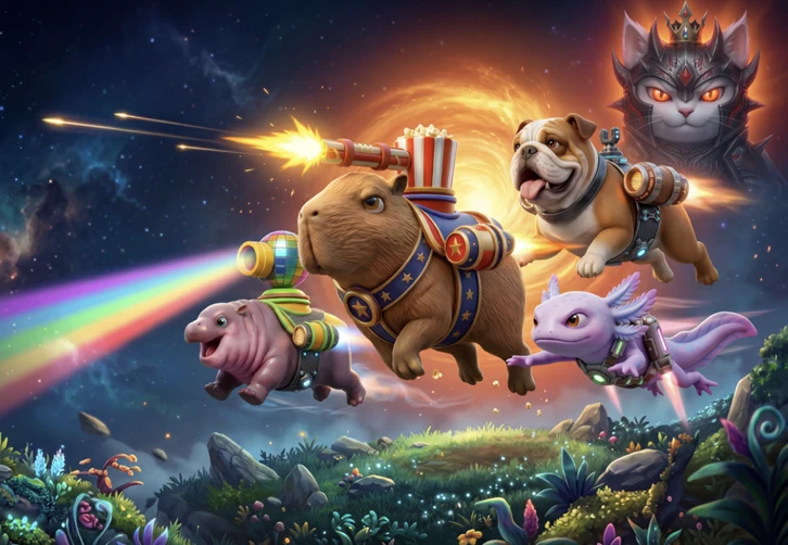 Capyverse Odyssey estrena demo jugable en Steam. Enfréntate a hordas de enemigos disparatados junto a tus amigos a los mandos de un carpincho con mochila propulsora.